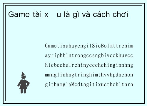 Game tài xỉu là gì và cách chơi