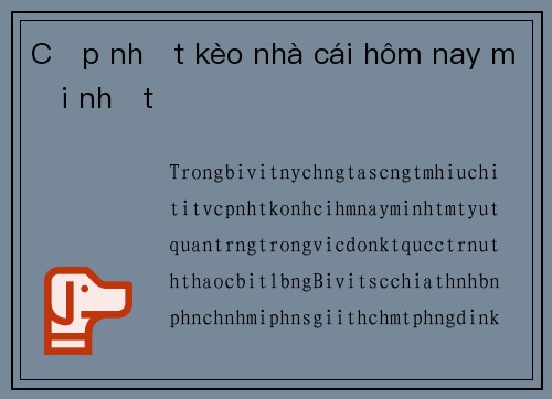 Cập nhật kèo nhà cái hôm nay mới nhất