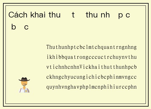 Cách khai thuế từ thu nhập cờ bạc